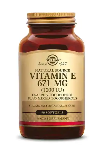 De Online Drogist Solgar Vitamine E 671 mg/1000 IU Complex Softgel aanbieding