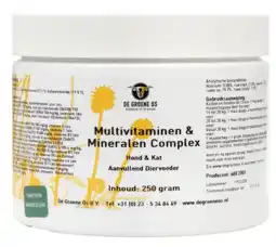 De Online Drogist De Groene Os Multivitaminen- en Mineralen Complex Hond & Kat aanbieding