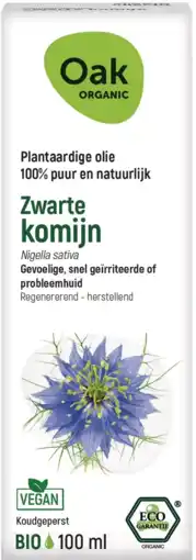 De Online Drogist Oak Organic Zwarte Komijn Olie aanbieding