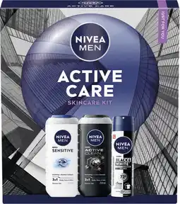 De Online Drogist Nivea Men Active Care Skincare Kit aanbieding