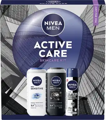 De Online Drogist Nivea Men Active Care Skincare Kit aanbieding