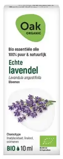 De Online Drogist Oak Organic Echte Lavendel Olie aanbieding
