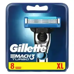 De Online Drogist Gillette Mach3 Turbo Scheermesjes aanbieding