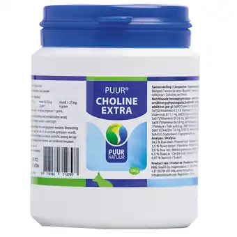 De Online Drogist Puur Natuur Puur Choline Extra Poeder aanbieding