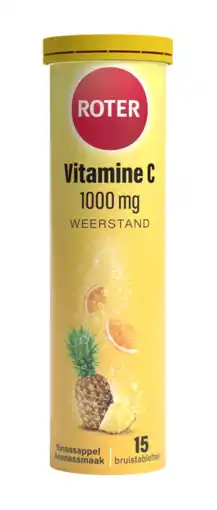 De Online Drogist Roter Vitamine C Bruis Sinaasappel-Ananas 1000mg aanbieding