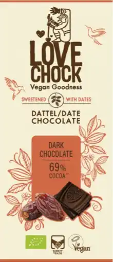 De Online Drogist Lovechock Dark Chocolate Dadel aanbieding