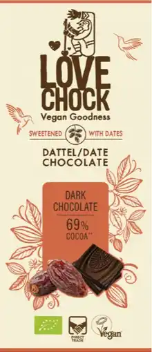 De Online Drogist Lovechock Dark Chocolate Dadel aanbieding