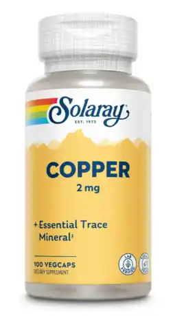De Online Drogist Solaray Copper 2mg Capsules aanbieding