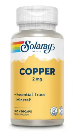 De Online Drogist Solaray Copper 2mg Capsules aanbieding