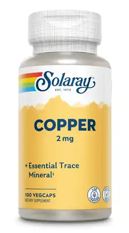 De Online Drogist Solaray Copper 2mg Capsules aanbieding