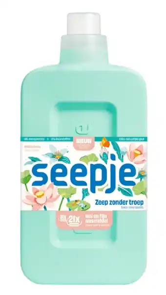 De Online Drogist Seepje Wol en Fijn Wasmiddel Vrolijke Lotus aanbieding