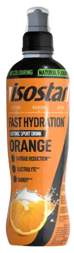 De Online Drogist Isostar Fast Hydration Isotonic Sport Drink Orange aanbieding