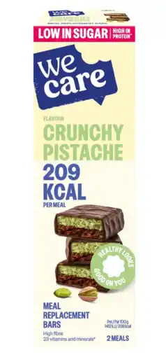 De Online Drogist WeCare Reep Crunchy Pistache aanbieding