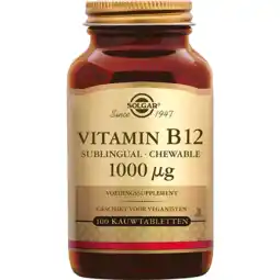 De Online Drogist Solgar Vitamin B-12 1000 mcg Kauwtabletten aanbieding