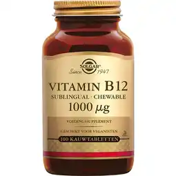 De Online Drogist Solgar Vitamin B-12 1000 mcg Kauwtabletten aanbieding
