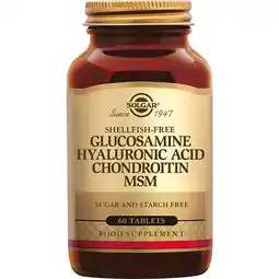 De Online Drogist Solgar Glucosamine Hyaluronzuur Chondroitine MSM Tabletten aanbieding