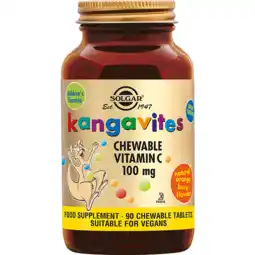 De Online Drogist Solgar Kangavites Vitamine C 100 mg Kauwtabletten voor Kinderen aanbieding