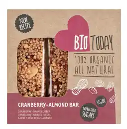 De Online Drogist BioToday Cranberry-Almond Bar aanbieding