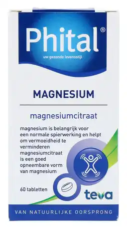 De Online Drogist Phital Magnesium Tabletten aanbieding