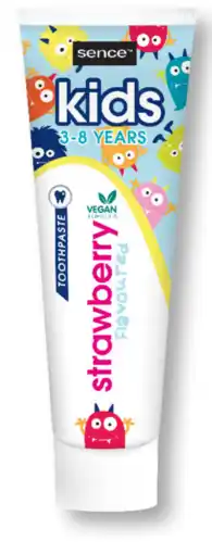 De Online Drogist SenceBeauty Vegan Toothpaste Kids Strawberry Flavoured 3-8 Years aanbieding