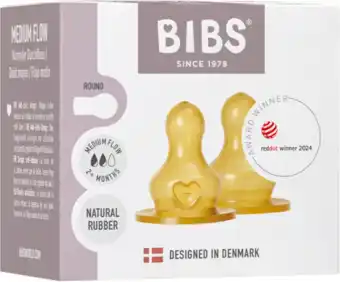De Online Drogist BIBS Medium Flow 2+ Maanden Flessenspenen aanbieding