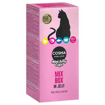 Zooplus Cosma Mini Jelly Cups 6 x 25 g - Mix aanbieding