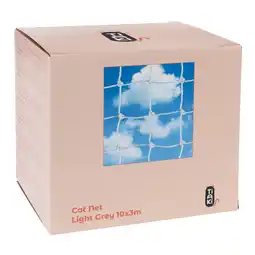 Zooplus 10 x 3m TIAKI Kattenbeschermingsnet met Draadversterking Grijs aanbieding