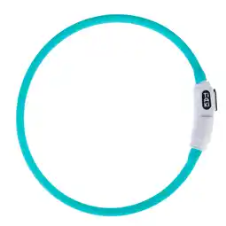 Zooplus TIAKI Puppy USB LED siliconen ring lantaarn turquoise hond aanbieding
