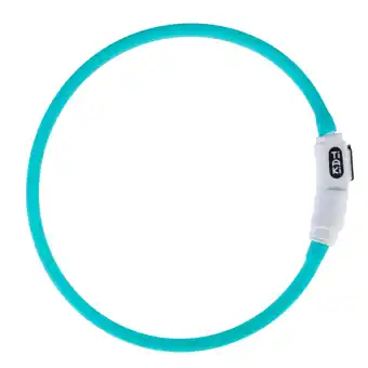 Zooplus TIAKI Puppy USB LED siliconen ring lantaarn turquoise hond aanbieding