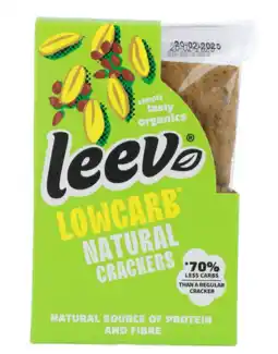 De Online Drogist Leev Natural Lowcarb Crackers aanbieding
