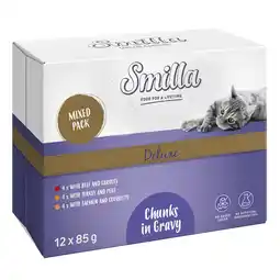 Zooplus Smilla Deluxe verse zakjes hapjes in saus met groenten aanbieding