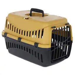 Zooplus Kerbl Dierentransportbox Expedion - geel / donkergrijs: L 45 x B 30 x H 30 cm aanbieding