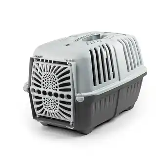 Zooplus Lionto transportbox van kunststof, antraciet 36x55x36cm hond aanbieding