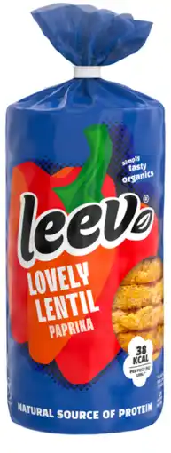 De Online Drogist Leev Bio Lovely Lentil Cakes Paprika aanbieding