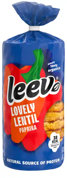 De Online Drogist Leev Bio Lovely Lentil Cakes Paprika aanbieding