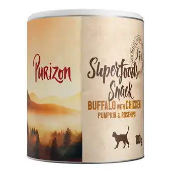 Zooplus 100g Purizon Superfood buffel met kip, pompoen & Rozenbottel kattensnack aanbieding