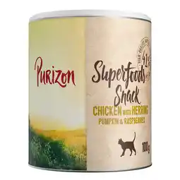 Zooplus 100g Purizon Superfood kip met haring, pompoen & frambozen kattensnack aanbieding