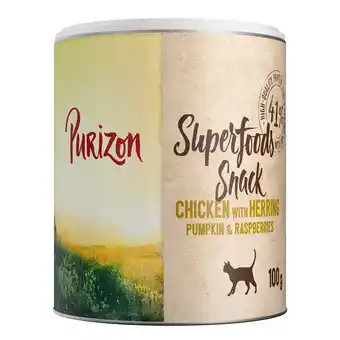 Zooplus 100g Purizon Superfood kip met haring, pompoen & frambozen kattensnack aanbieding