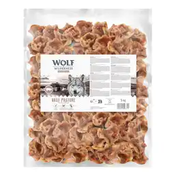 Zooplus 5kg Wolf of Wilderness varkensoorschelpen Vast Pasture hondensnacks aanbieding