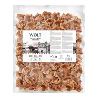 Zooplus 5kg Wolf of Wilderness varkensoorschelpen Vast Pasture hondensnacks aanbieding