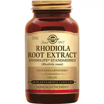 De Online Drogist Solgar Rhodiola Root Extract Capsules aanbieding