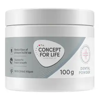 Zooplus 100g Dental Powder Supplement - Concept for Life aanvullende voeding voor honden aanbieding