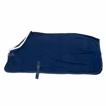 Zooplus Nomad Tales zweetdeken fleece met buikband, marineblauw 135cm paard aanbieding