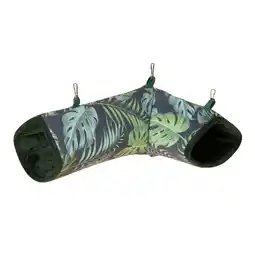 Zooplus TIAKI Jungle Collection tunnel kleine dieren 36x25x13cm, groen aanbieding