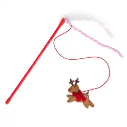 Zooplus TIAKI speel hengel rendier met veren aanbieding