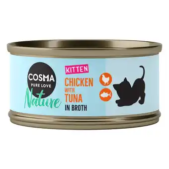 Zooplus 6x70g Nature Kitten Kip & Tonijn Cosma Kattenvoer aanbieding