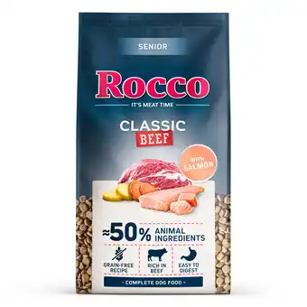 Zooplus Rocco Senior Klassiek Rundvlees met Zalm 2 x 10 kg aanbieding