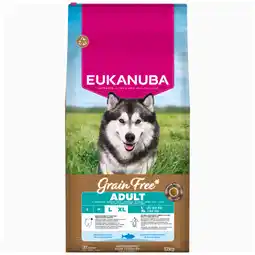 Zooplus 12kg Eukanuba Grain Free Adult Large & Giant Breed Zeevis Hondenvoer droog aanbieding