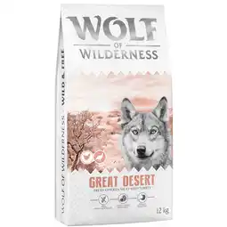 Zooplus Wolf of Wilderness Adult Great Desert Kalkoen - graanvrij - 12 kg: Nieuw Recept aanbieding