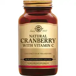 De Online Drogist Solgar Cranberry met Vitamine C Capsules aanbieding